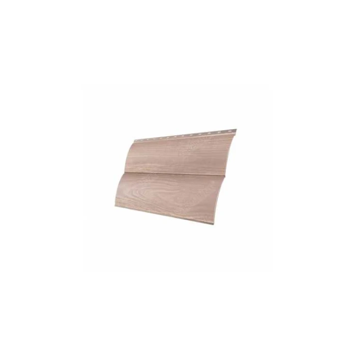 Металлический сайдинг Grand Line Сталь Блок-хаус 0.45 мм Print Twincolor с пленкой White Wood