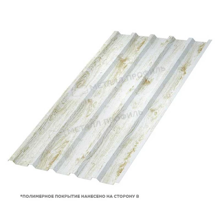 Профлист Металл Профиль C8 0.5 ECOSTEEL® матовый Беленый дуб B